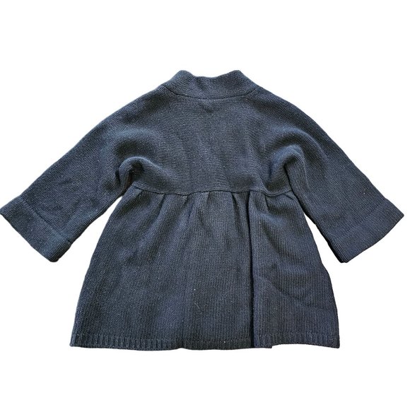 Autumn Cashmere Sweater Cardigan Black Cashmere Button Detail sz S - Picture 2 of 11